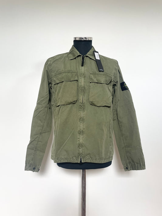 Khaki Stone Island Cotton Overshirt