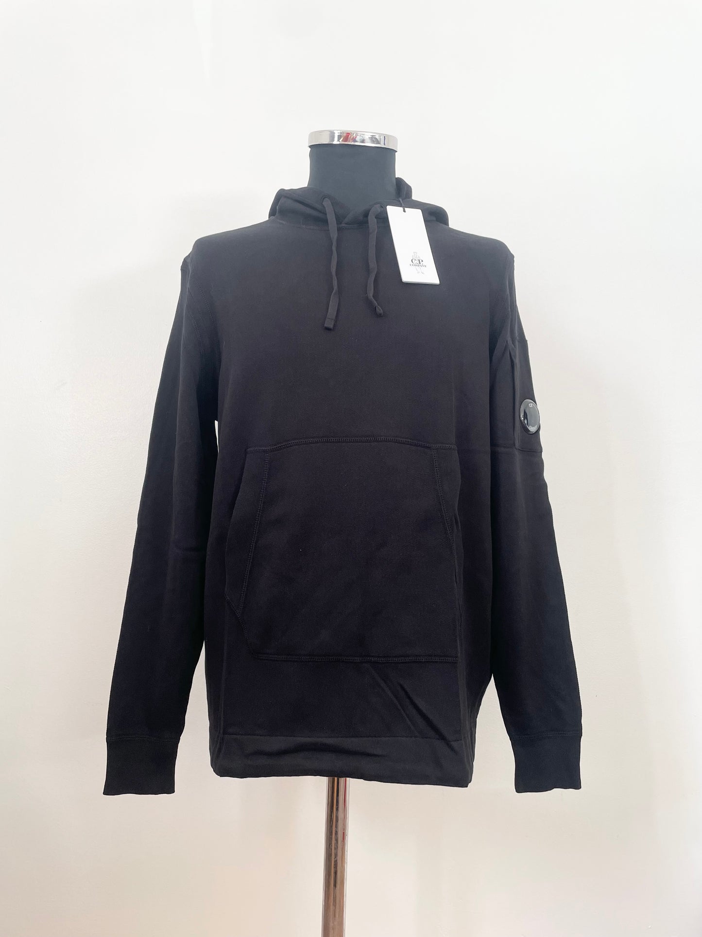 Black C.P. Company Fleece Goggle Hoodie