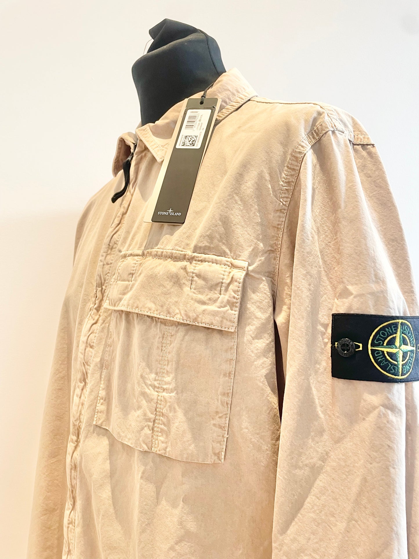 Beige Stone Island Overshirt