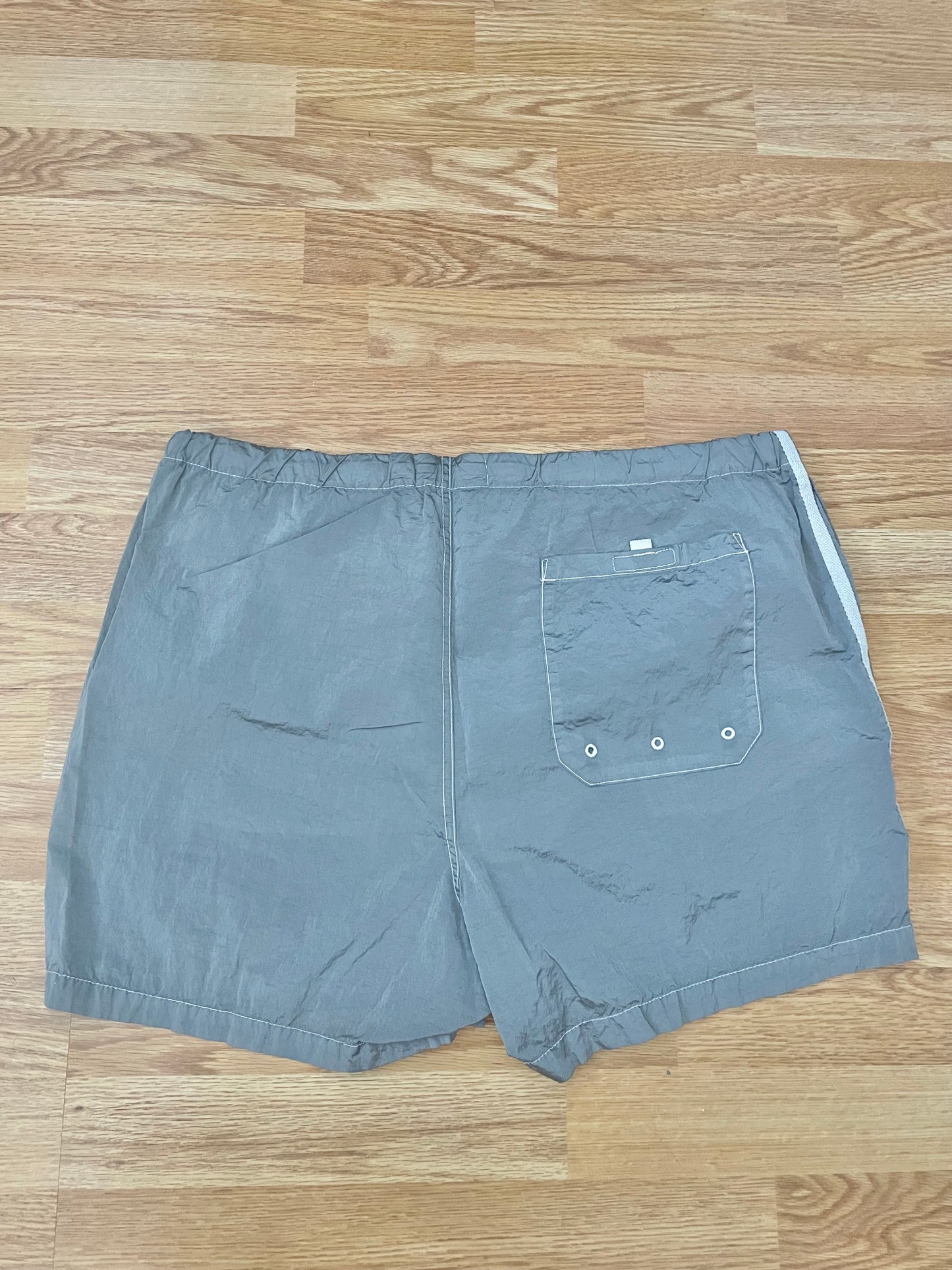 Silver Stone Island Nylon Swim Shorts