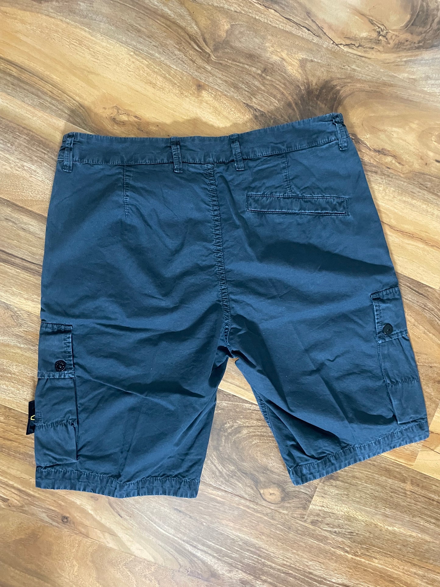 Grey Stone Island Cargo Shorts