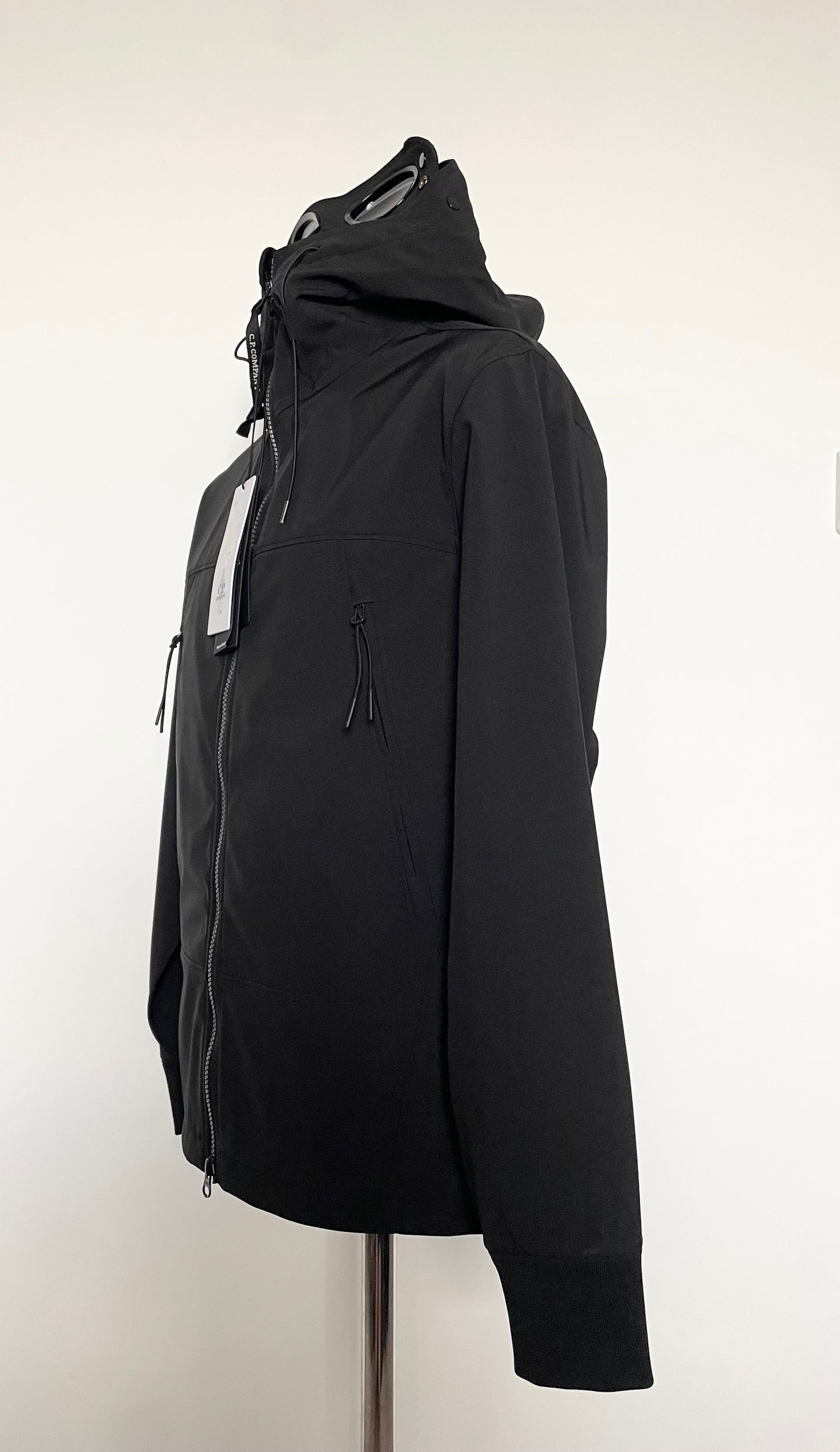 Black C.P. Company Soft Shell Goggle Jacket