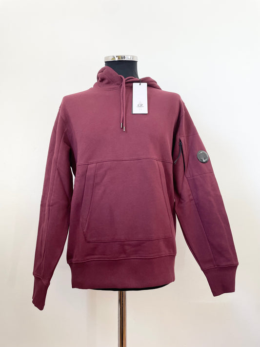 Burgundy Red C.P. Company Goggle Hoodie