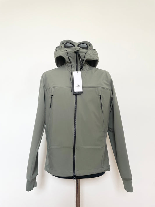 Sage Green C.P. Company Soft Shell Goggle Jacket