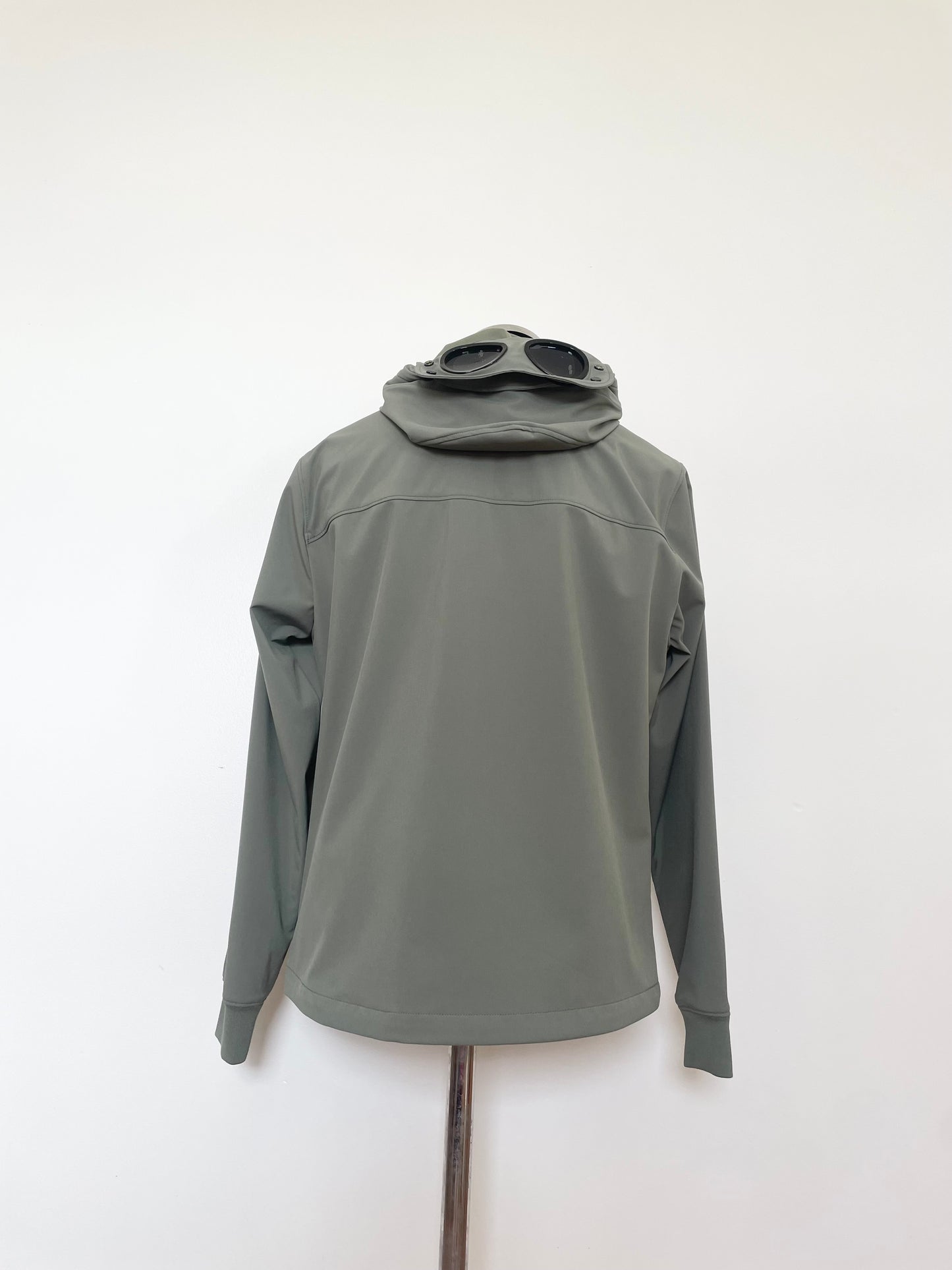 Sage Green C.P. Company Soft Shell Goggle Jacket