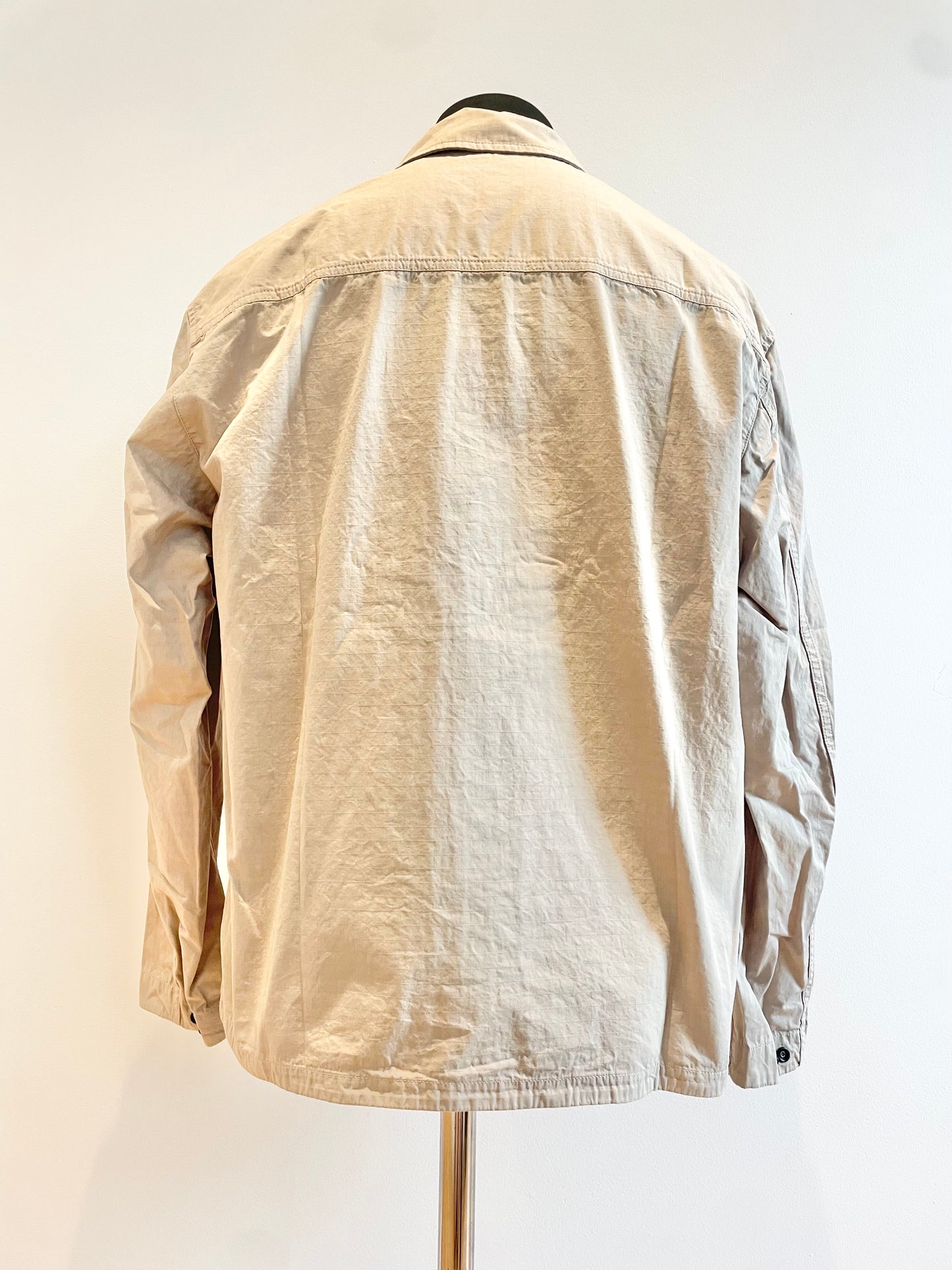 Beige Stone Island Ripstop Overshirt