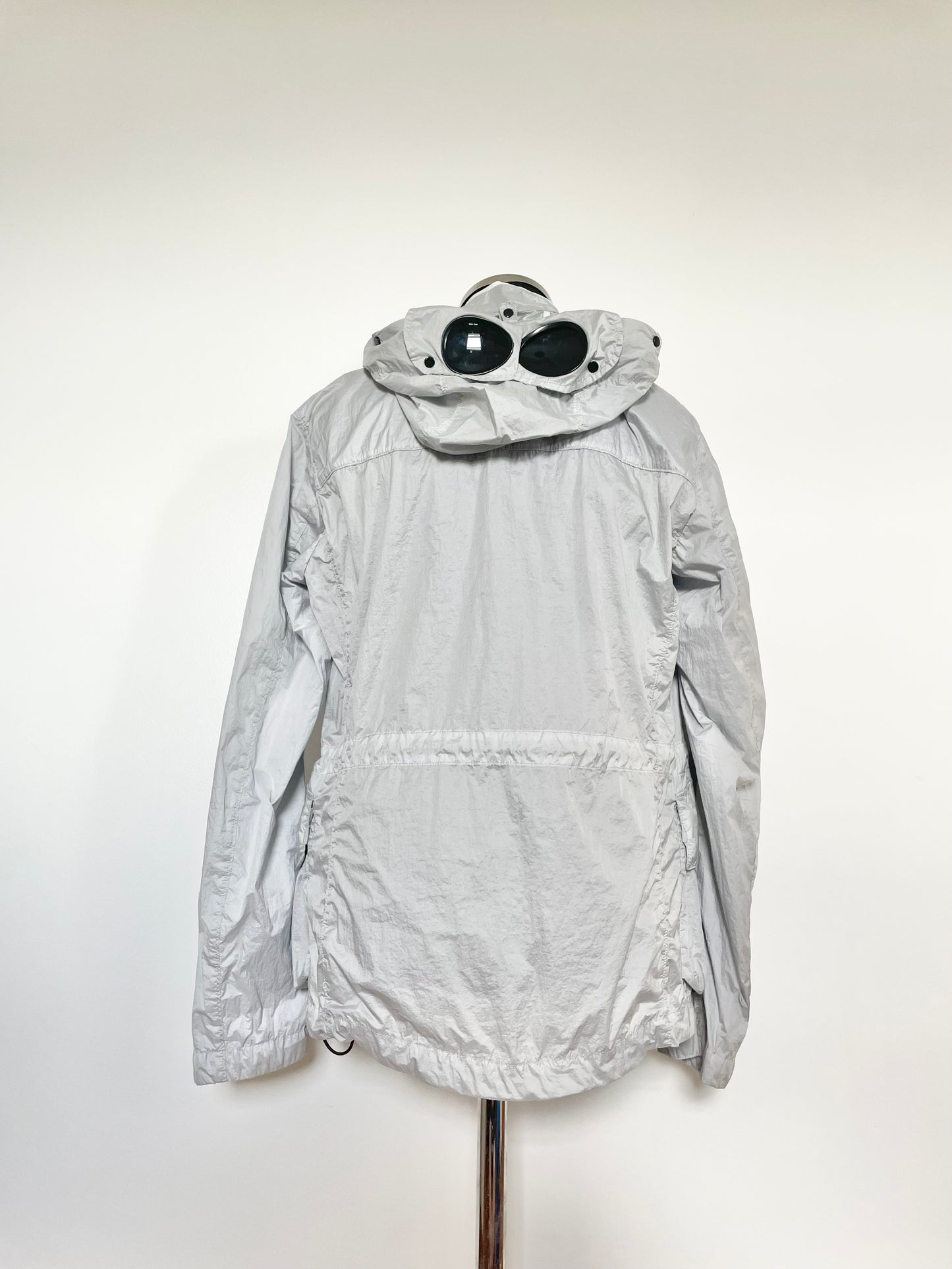 Silver C.P. Company Nyofoil Goggle Jacket