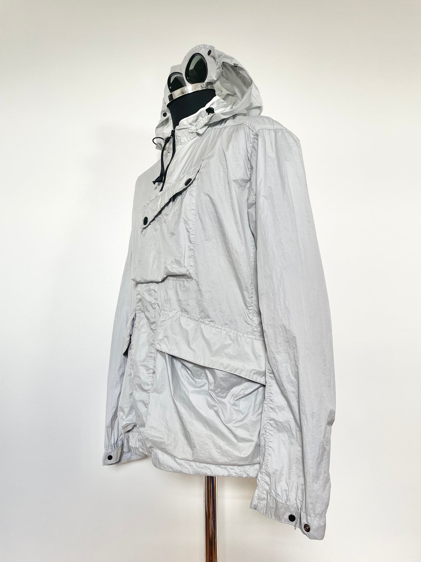 Silver C.P. Company Nyofoil Goggle Jacket