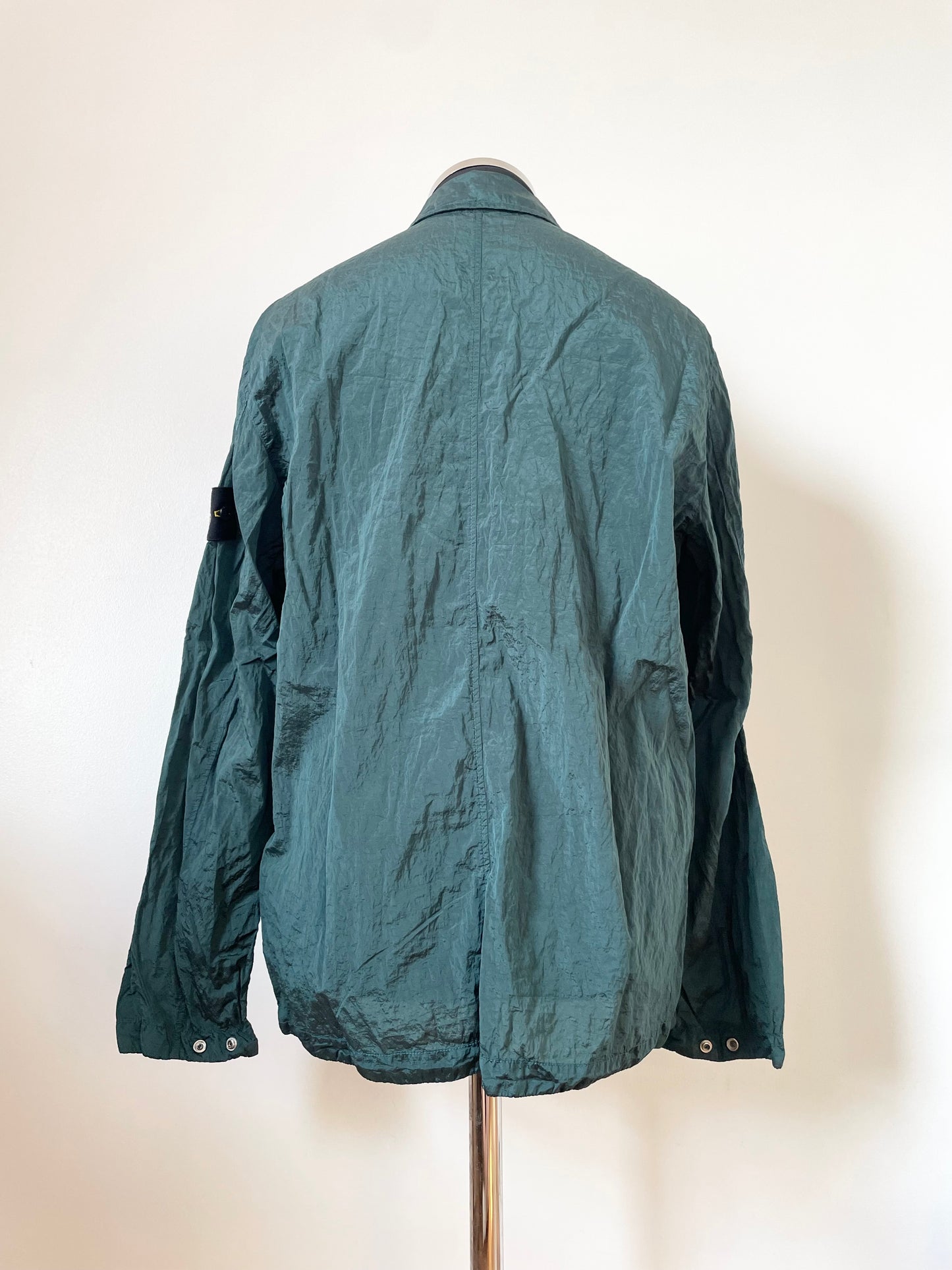 Bottle Green Stone Island Nylon Overshirt