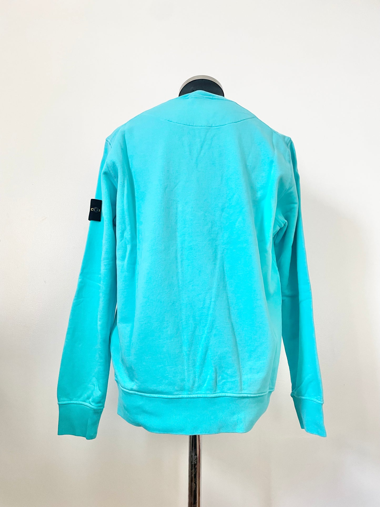 Turquoise Blue Stone Island Sweatshirt