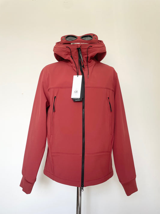 Red C.P. Company Soft Shell Goggle Jacket
