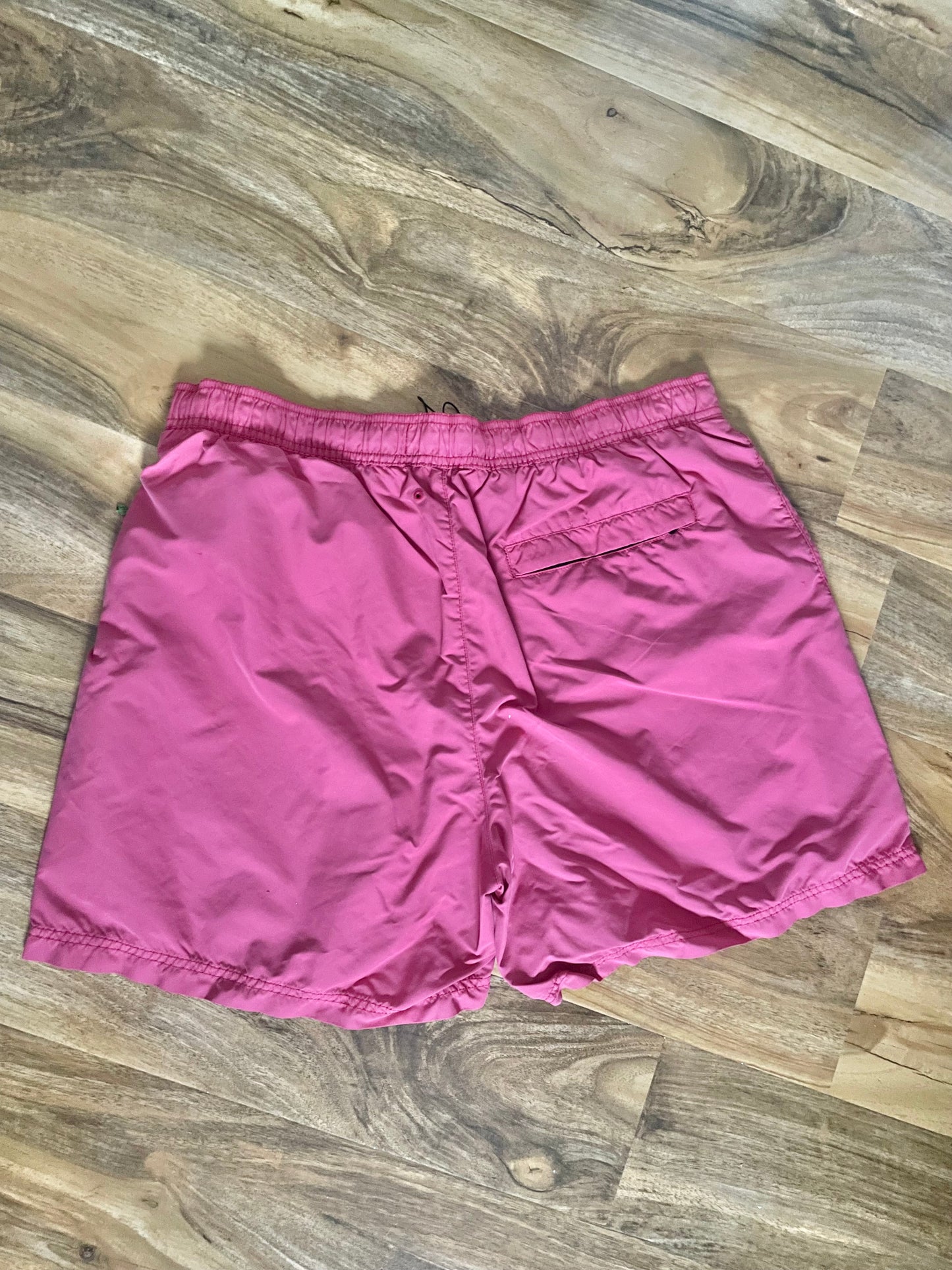 Pink Stone Island Brushed Nylon Swim Shorts