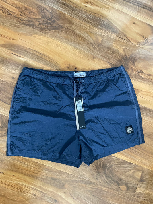 Blue Stone Island Nylon Swim Shorts