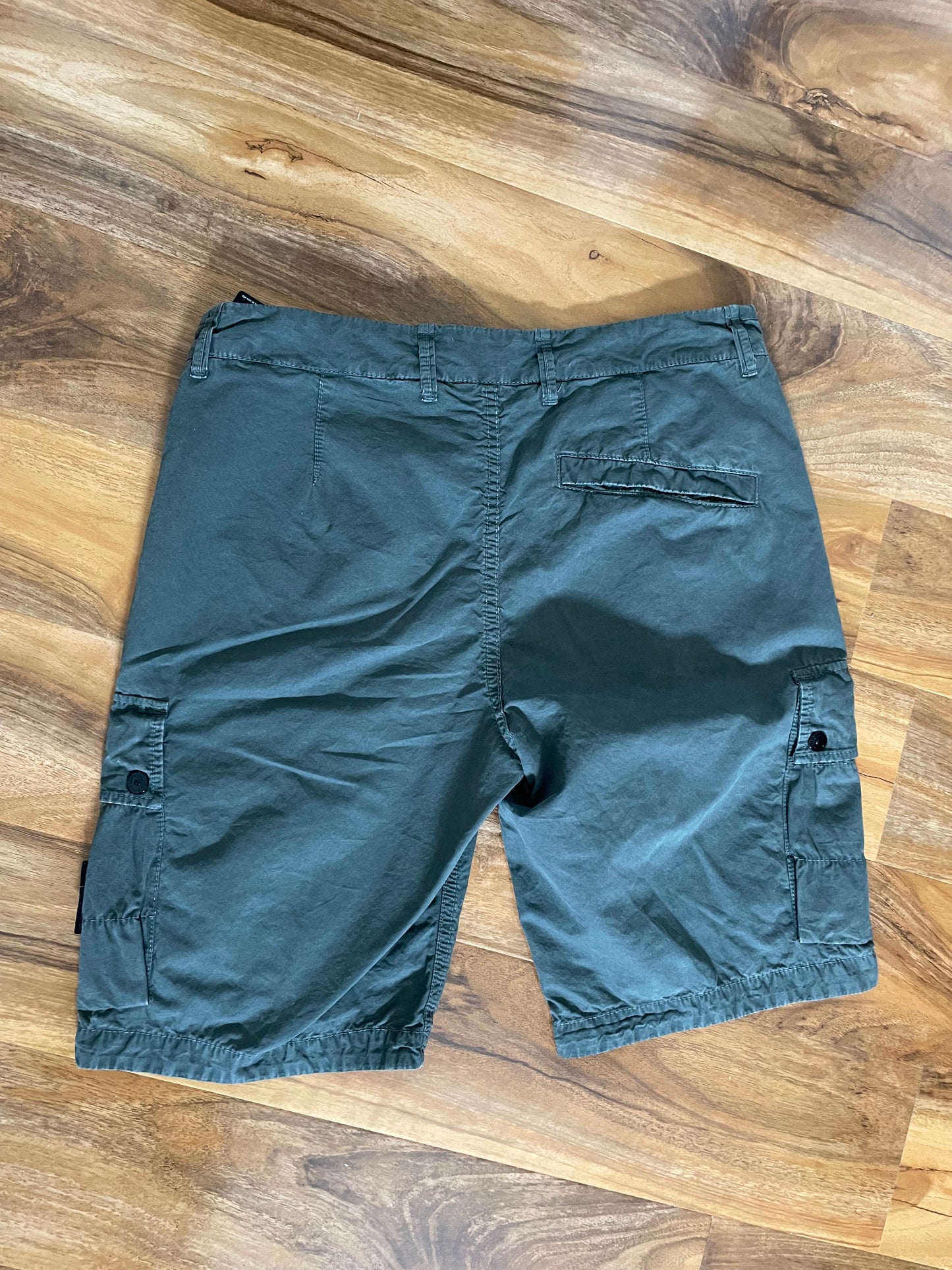 Musk Green Stone Island Cargo Shorts