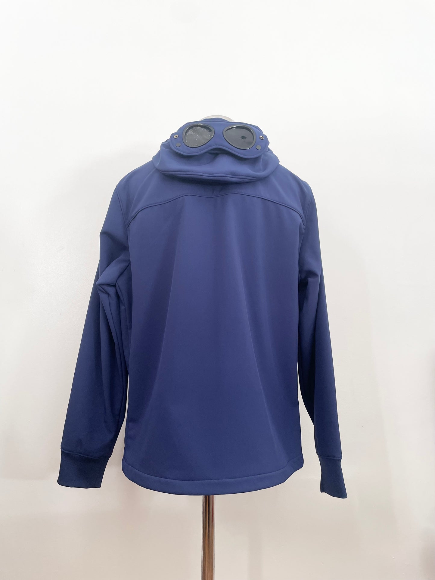 Blue C.P. Company Soft Shell Goggle Jacket