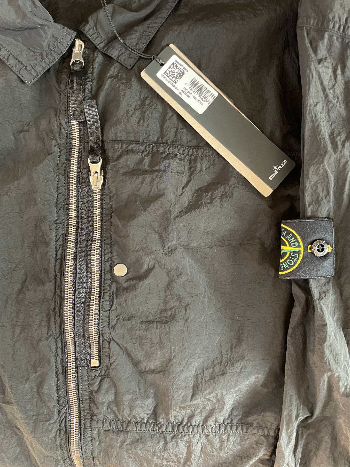 Black Stone Island Nylon Overshirt