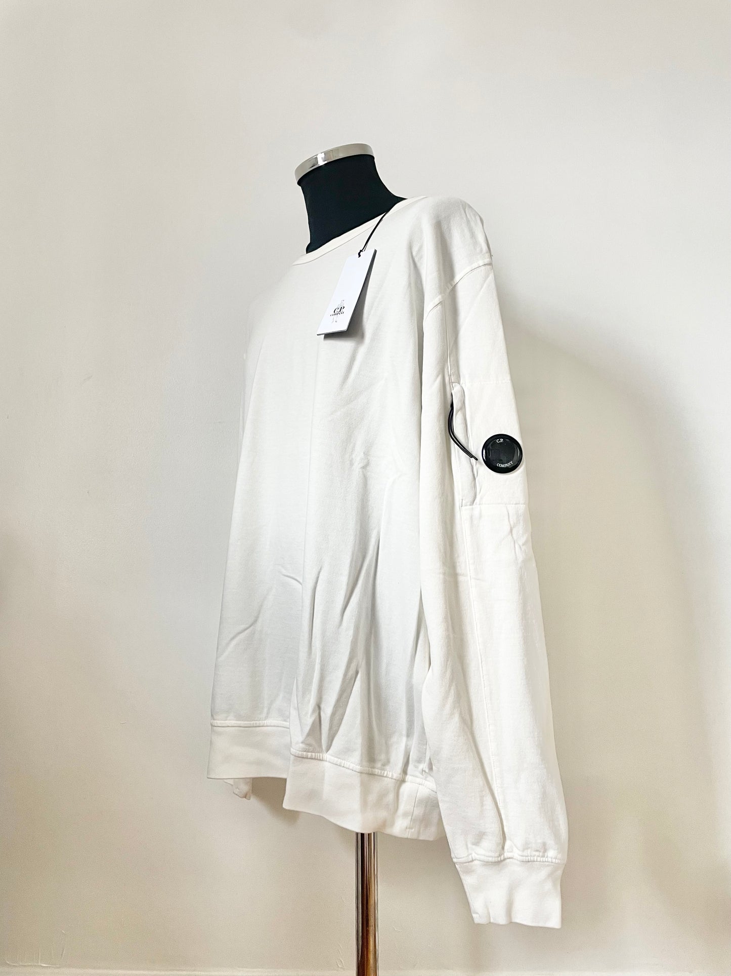 Gauze White C.P. Company Goggle Sweatshirt