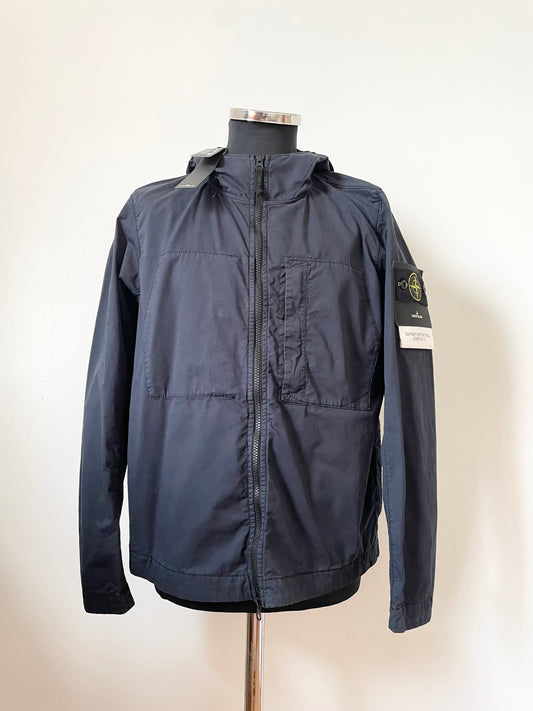 Navy Stone Island Hooded Jacket