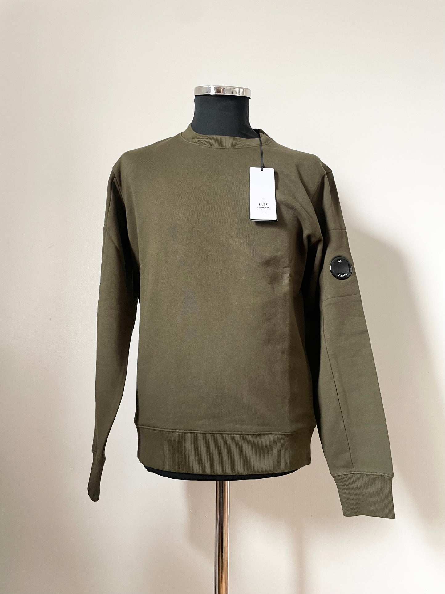 Khaki C.P. Company Goggle Sweatshirt