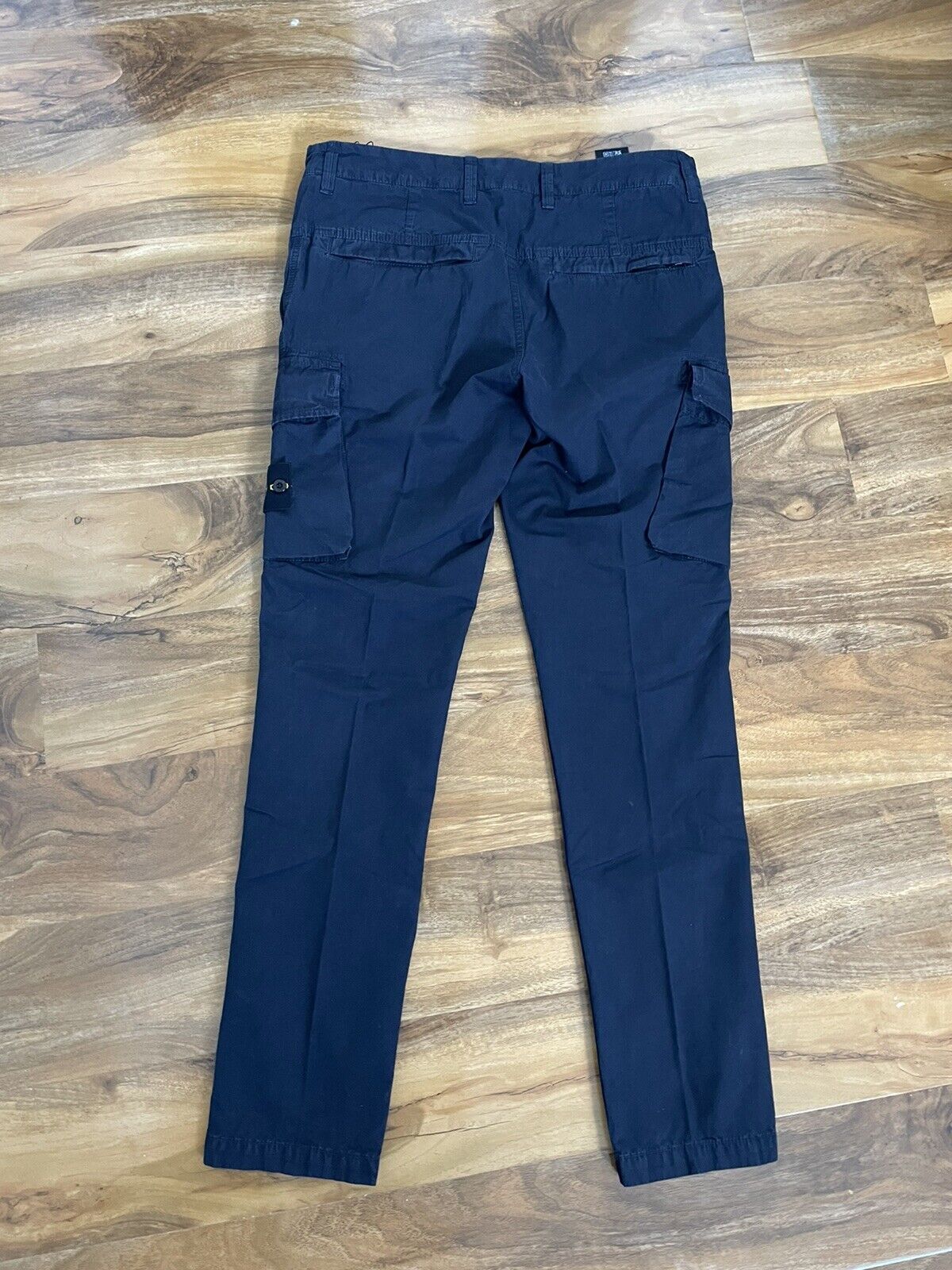 Navy Stone Island Cargo Trousers