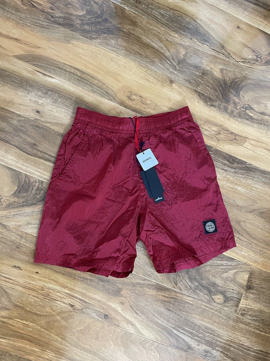 Red Stone Island Nylon Swim Shorts