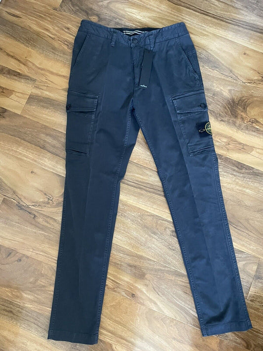 Grey Stone Island Cargo Trousers