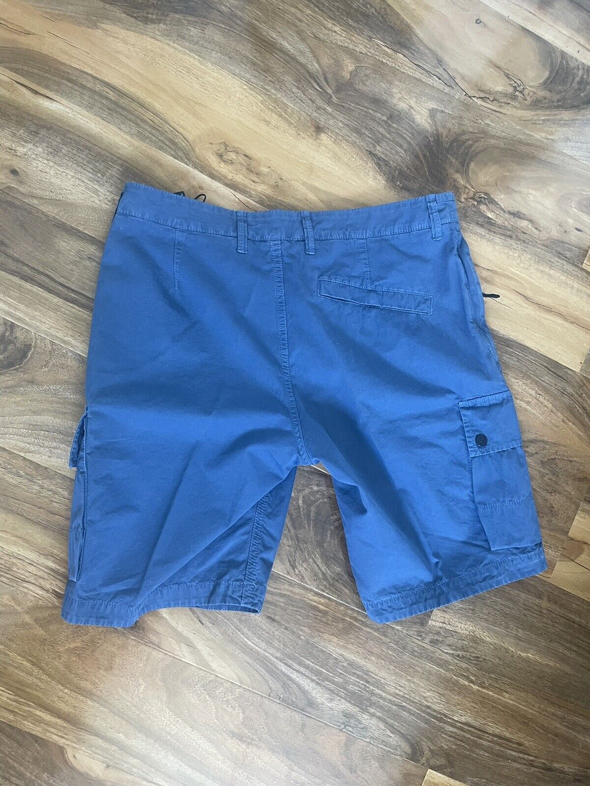 Blue Stone Island Cargo Shorts